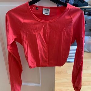 Gymshark Whitney Simmons collection cropped long sleeve shirt